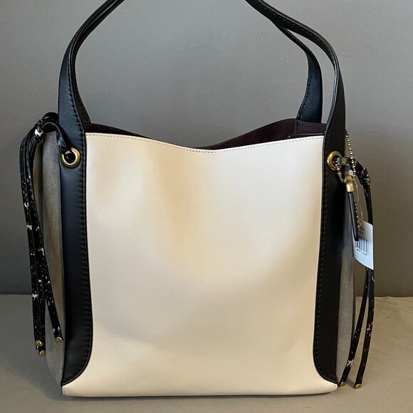 coach Harmony Hobo In Colorblock Snakeskin - Picture 1 of 6